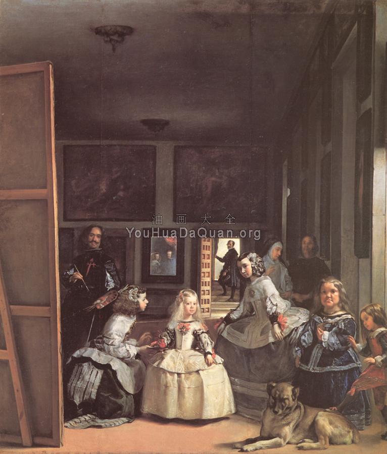 Las Meninas - 迭戈·罗德里格斯·德·席尔瓦·委拉斯贵支
